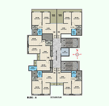 Arihant Amber Taloja Phase II - BLDG-A,1st Floor Plan