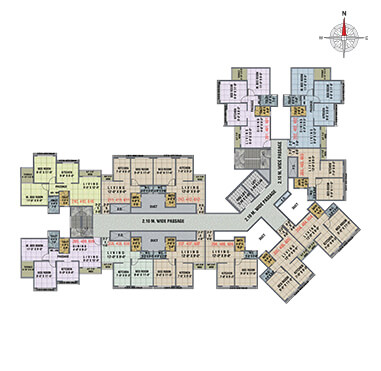 Arihant Anaika3 - Floor Plan - BLDG M, 2ND, 4TH & 6TH FLOOR WITHOUT TERRACE